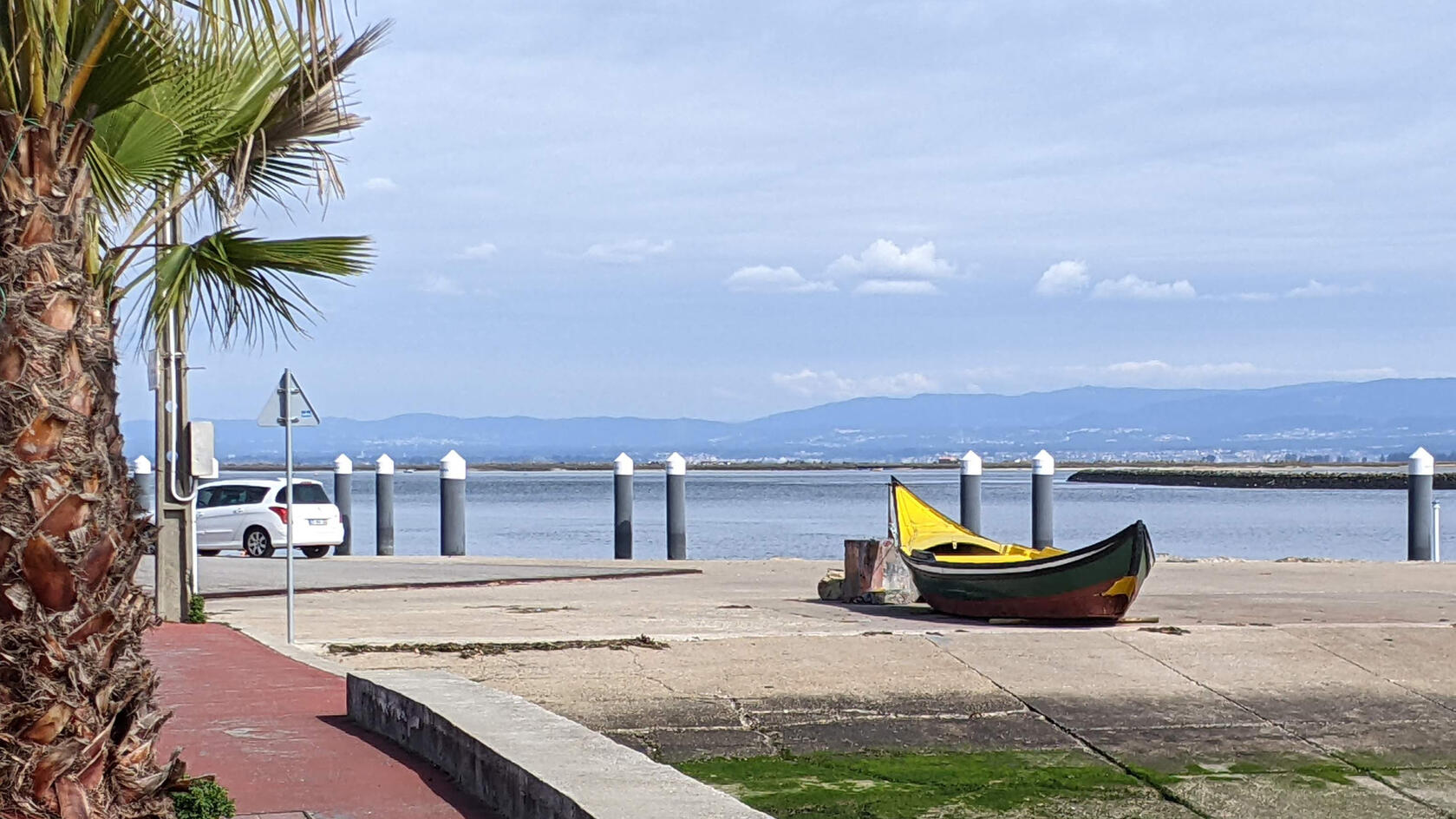 Fishing boat at the Ria de Aveiro in São Jacinto, Aveiro, Portugal.